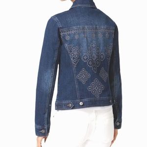 Style & Co. Embroidery Back Jeans Jacket Size L/P